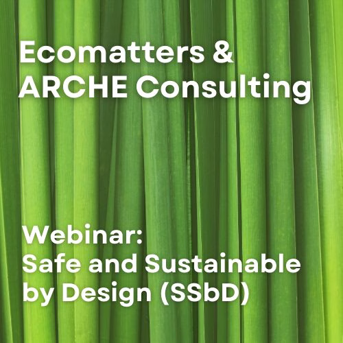 Webinar: Safe and Sustainable by Design (SSbD)